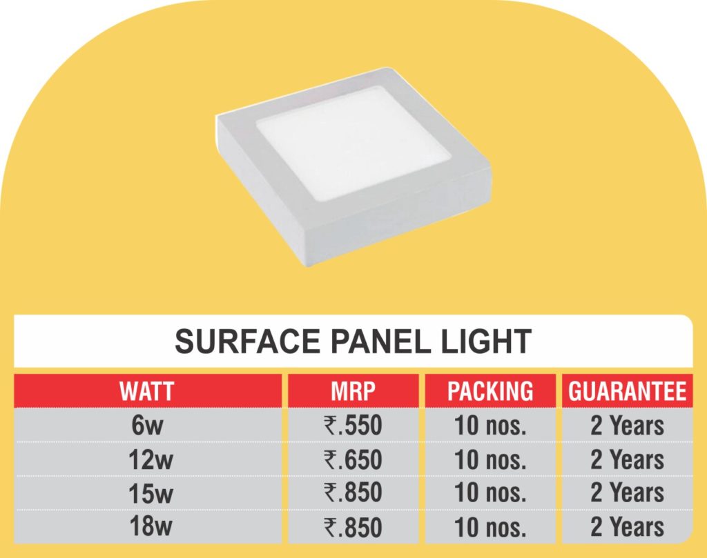 panel light surface